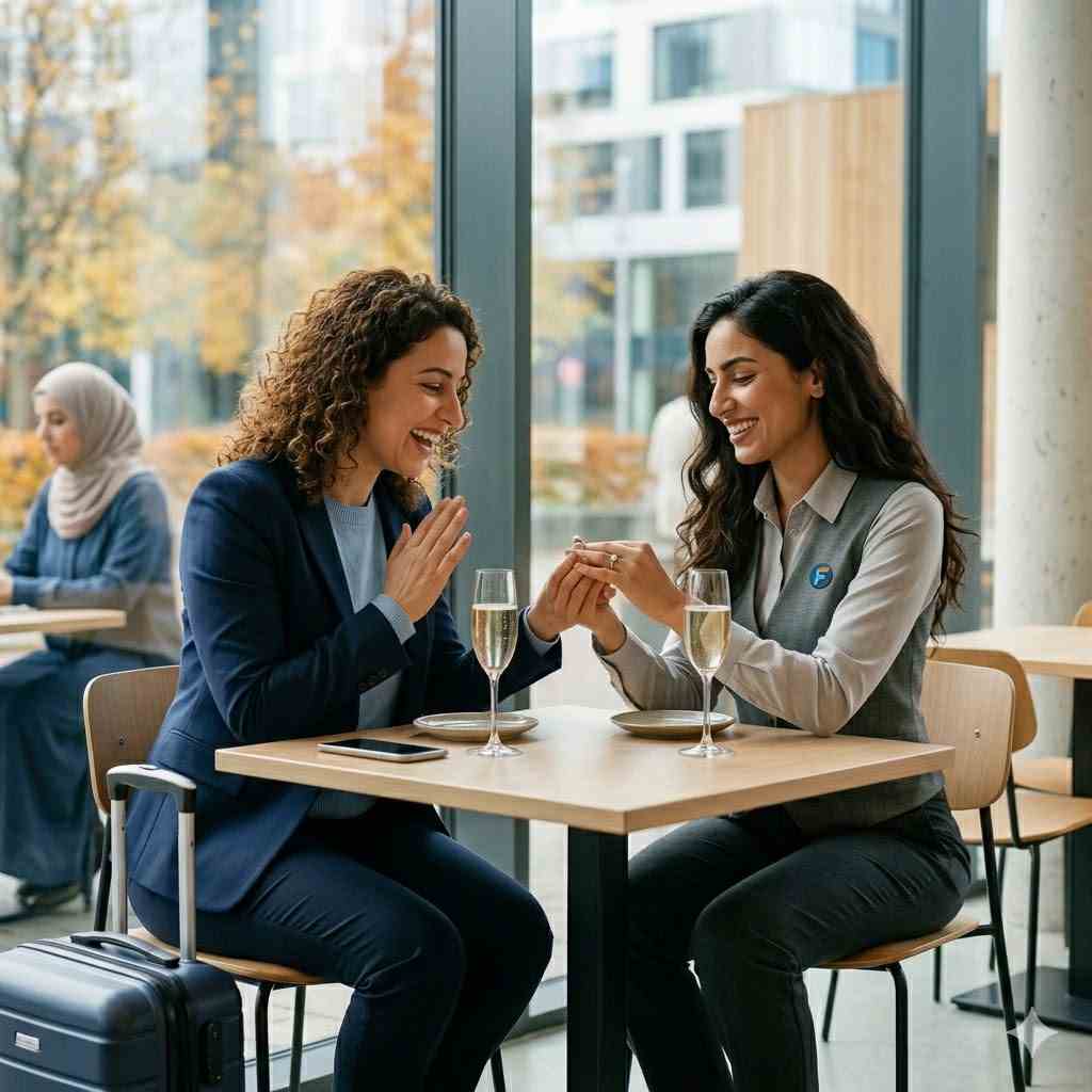 سناریوی تبریک گفتن به دوست در اپ فلوئنتو